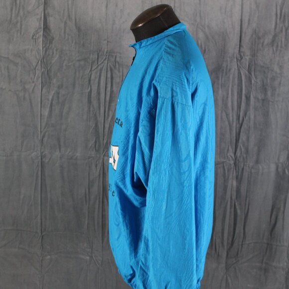 Vintage Surf Style Pullover - Blue Reflective Windbreaker - Men's XL - Picture 4 of 7